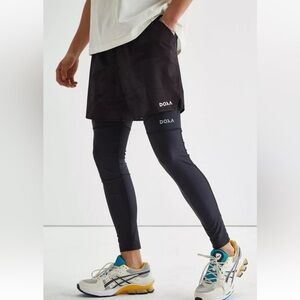 NWT $108 DOXA RUN Tyrell Running Tight in Black